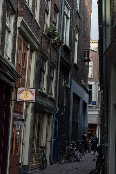 Scena e architettura di Street Photography di Amsterdam, Olanda, 2019 — Foto Stock
