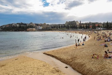 NSW, Avustralya, Sydney 2018 'den panoramik plaj manzarası