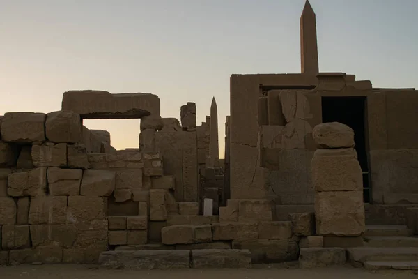 2018 년 9 월 30 일에 확인 함 . Historical destination, Architecture and sculpture from Luxor Karnak, Egypt 2018 — 스톡 사진