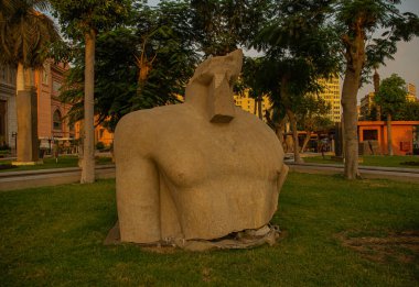 Tarihsel hedef, mimari ve heykel Luxor Karnak, Mısır 2018