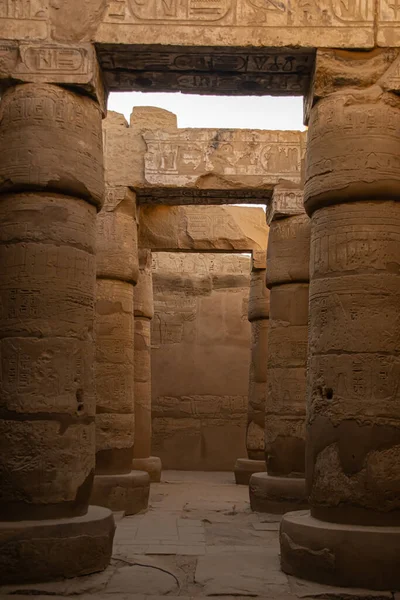 2018 년 9 월 30 일에 확인 함 . Historical destination, Architecture and sculpture from Luxor Karnak, Egypt 2018 — 스톡 사진