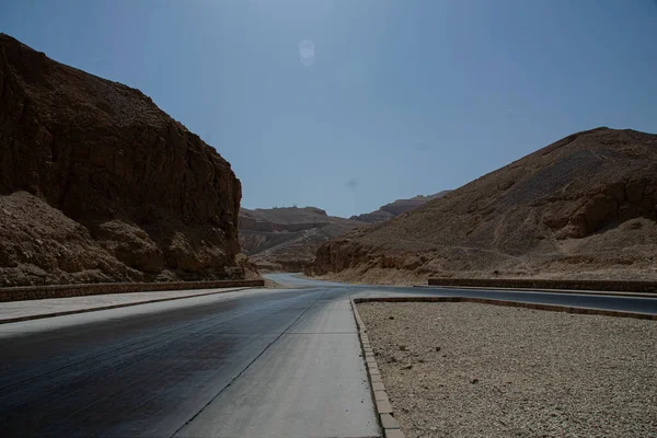 Panoramic view from king valley in Egypt, 2018 — Stock Photo, Image