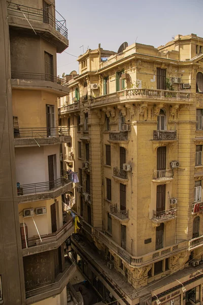 Architektura i scena uliczna z Egiptu, El Cairo 2018 — Zdjęcie stockowe