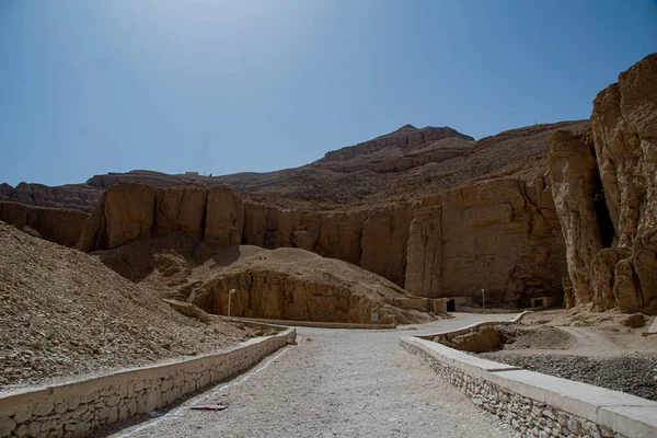 Panoramiczny widok z doliny króla w Egipcie, 2018 — Zdjęcie stockowe