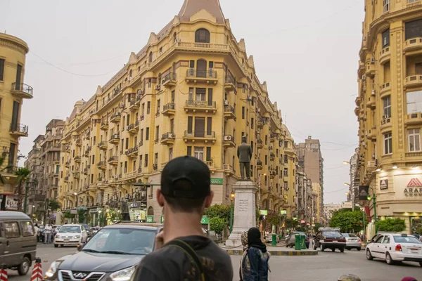 Architektura i scena uliczna z Egiptu, Kair, 2018, wrzesień — Zdjęcie stockowe