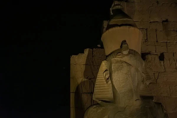 Night scene from karnak temple, Egypt, september 2018 — Stock Photo, Image
