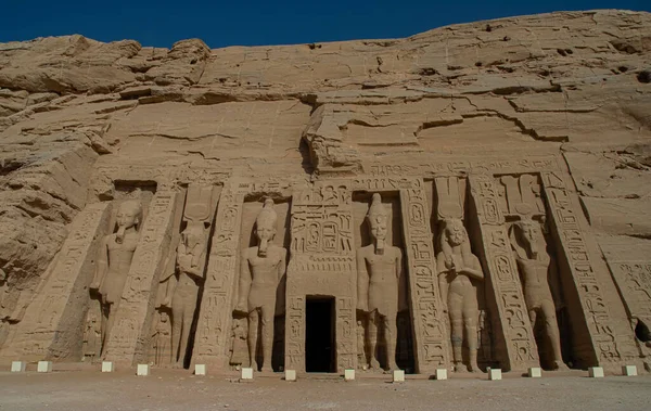 Architecture from historical place, Abu simbel temple, Egypt 2018 september — Stock Photo, Image