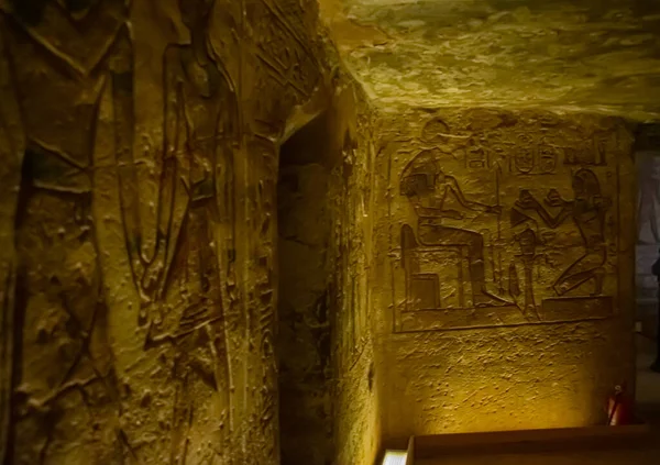 Архитектура с исторического места, храм Абу-Симбел, Египет 2018 сентябрь — стоковое фото