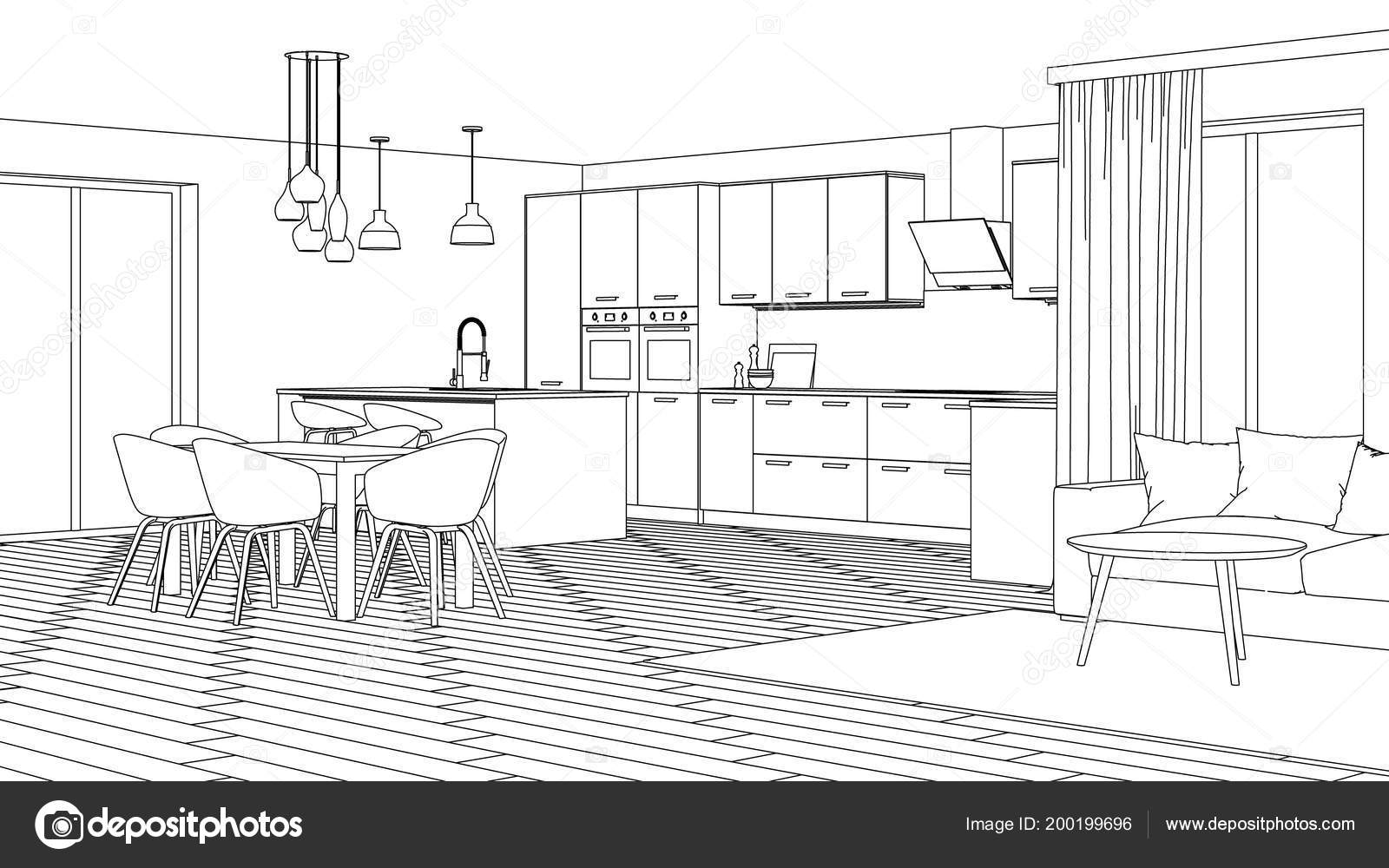 House Interior Sketch Modern House Interior Design Project