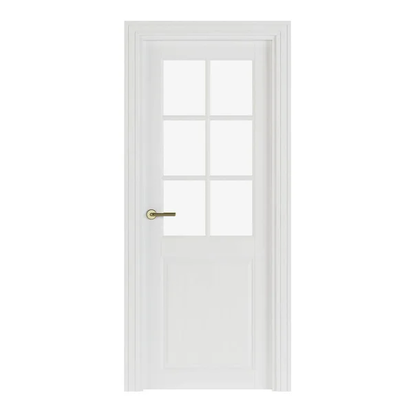 Interroom Door Isolated White Background Rendering — Stock Photo, Image
