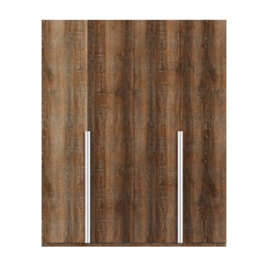 Beyaz arka planda izole edilmiş gardırop. 3d render.