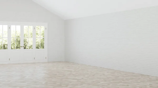 Interior Private House Empty Room Rendering — Stock Photo, Image