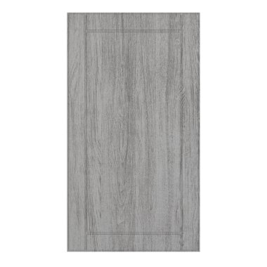 Tahta mobilya kapısı beyaz arka planda izole edilmiş. 3d oluşturma.