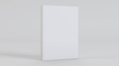 Sunum için boş kitap şablonu. 3B görüntüleme.