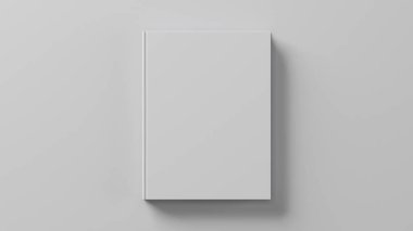 Sunum için boş kitap şablonu. 3B görüntüleme.