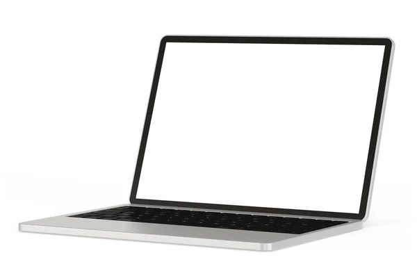 Laptop Isolado Fundo Branco Ilustração — Fotografia de Stock