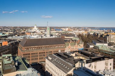 Helsinki şehrinin panoramik görünüm