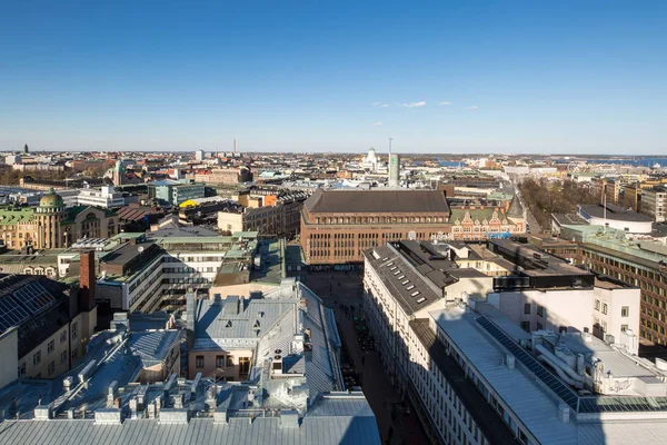 Helsinki şehrinin panoramik görünüm