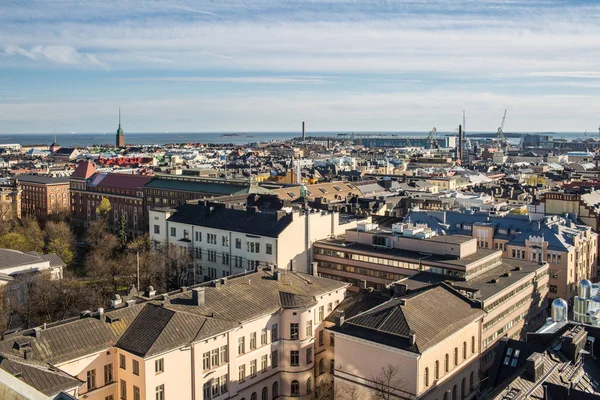 Helsinki şehrinin panoramik görünüm