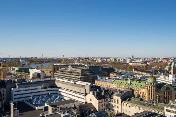 Helsinki şehrinin panoramik görünüm