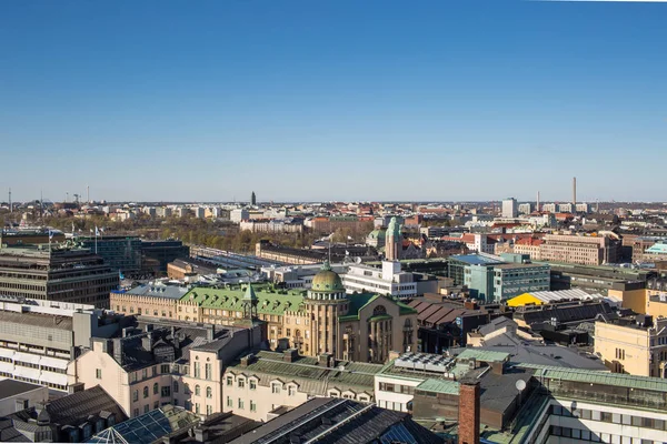 Helsinki şehrinin panoramik görünüm