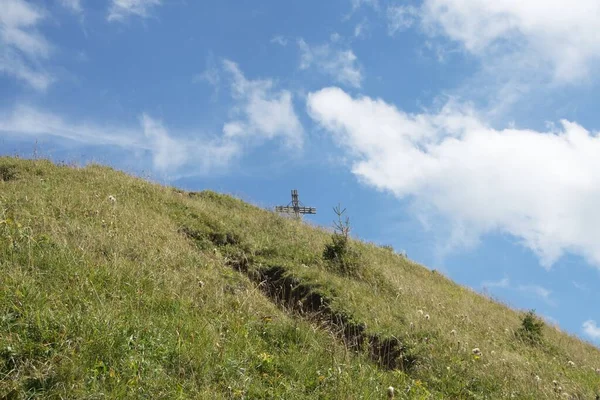 Bilder Eines Alpenpanoramas Österreich Glatthorn 2134 Meter Hoch — Stockfoto