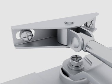 Kapının detaylı görüntüsü perspektife daha yakın