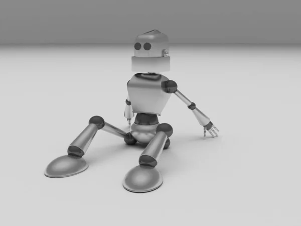 Farklı duyguları olan bir robotun 3 boyutlu canlandırması.