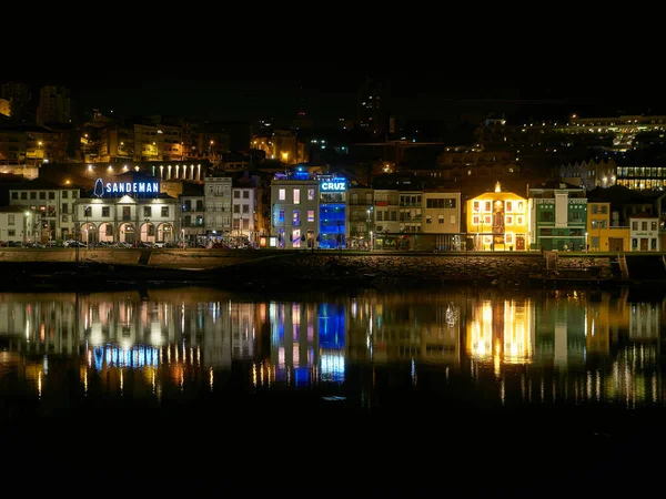 Porto Portugália August 2020 Portugália Régi Városképe Douro Folyó Túloldaláról — Stock Fotó