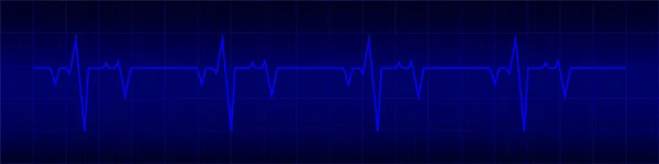 Rytm Serca Elektrokardiogram Bicie Serca Linia Bicia Serca Ilustracja Wektora — Wektor stockowy