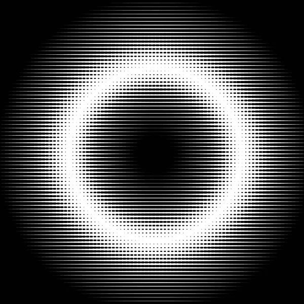 黒い線で抽象的な背景 黒い丸だ ポップアートのパターン ハーフトーンテンプレートデザイン ベクターイラスト — ストックベクタ