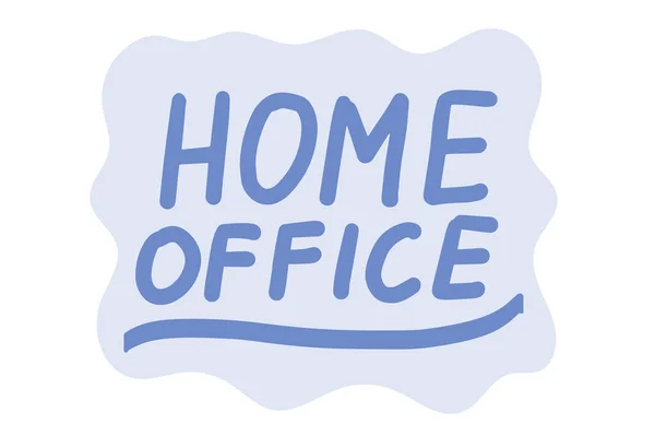 Γραφείο Εσωτερικών Καλλιγραφία Γράμματα Εργασία Απευθείας Σύνδεση Εργασία Από Σπίτι — Διανυσματικό Αρχείο