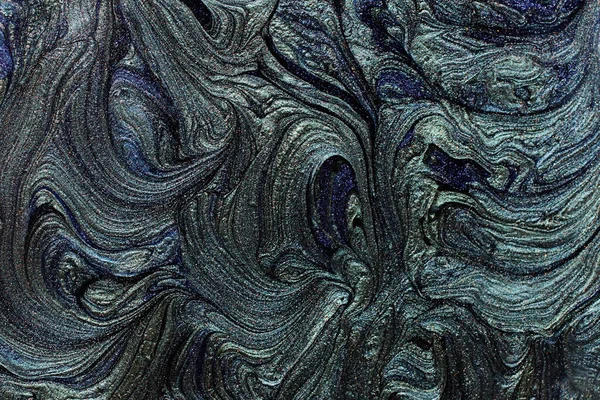 Streszczenie Metalicznego Tła Marmurowego Mieszane Płynne Lakiery Paznokci Nowoczesny Makijaż — Zdjęcie stockowe