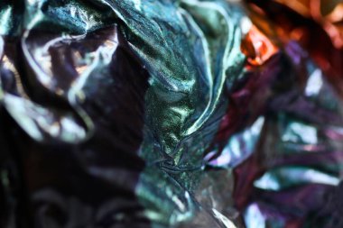 Yumuşak odaklı soyut çok renkli sanat arkaplanı. Alışılmadık tırnak cilası yakın plan. Yaratıcı sınır. Ders için alanı kopyala..