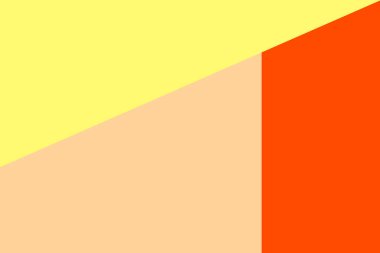 Tasarım için geometrik arkaplan. Üç kat turuncu ve bej, sonbahar paleti. Moda kombinasyonu. Pastel ve canlı renkler..