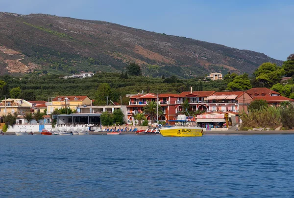 Agios Sostis Eiland Zakynthos Griekenland September 2017 Uitzicht Vanaf Zee — Stockfoto