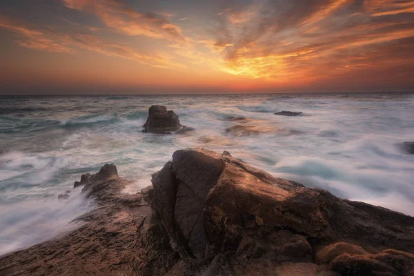 Seascape Sunrise Beautiful Natural Seascape Sea Sunrise Black Sea Coast — Stock Photo, Image