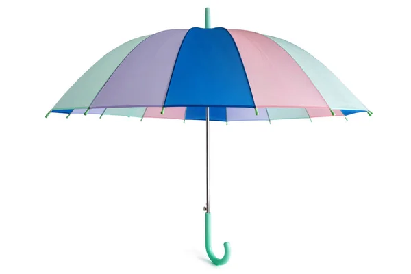Paraguas Color Pastel Aislado Sobre Fondo Blanco —  Fotos de Stock