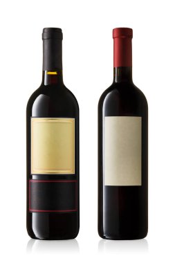 şişe kırmızı şarap.