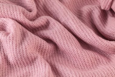 Pembe, sıcak kumaş dokusu malzemesi arkaplanı ayrıntıları.