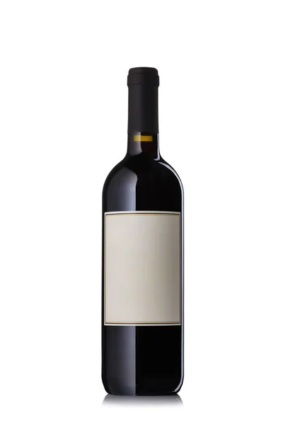 黒を基調とした赤イタリアワインのボトル — ストック写真