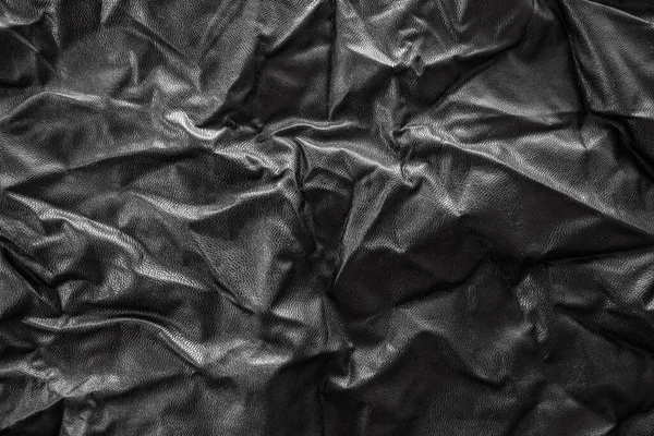 Buruşuk siyah derinin dokusu, siyah ve beyaz, arka plan, kapat