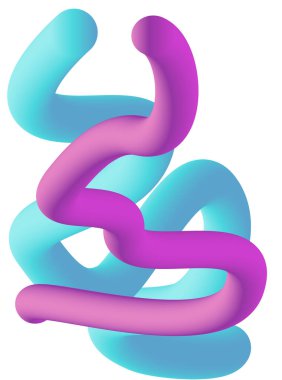 Akışkan dalgalı mor şekil arkaplanı