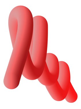 Akıcı dalgalı kırmızı şekil arkaplanı