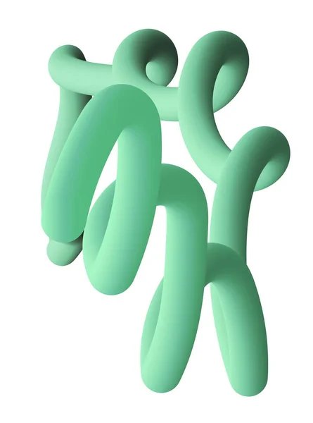 Рідина хвиляста форма зеленого фону — стоковий вектор