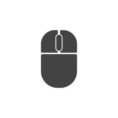 Bilgisayar faresi simgesi. Kablosuz fare logo şablonu izole edildi