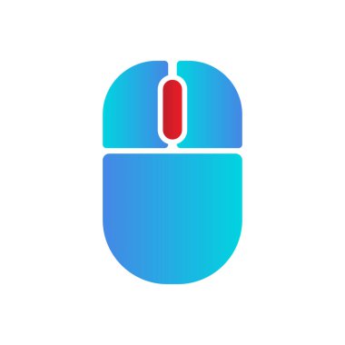 Fare tekerleği tıklaması. Beyaz arkaplan üzerinde etkin düğme kaydırma gösterimi