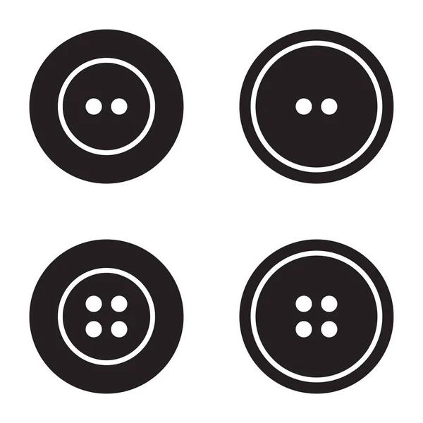 Symbole Für Die Nähtasten Setzen Das Logo Ein Vektor Isolierte — Stockvektor