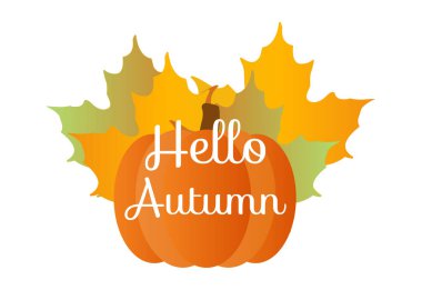 Merhaba, balkabağı ve portakallı akçaağaç yapraklı güz alıntısı.