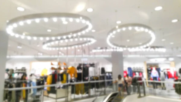 Ruhaüzlet Elvont Elmosódott Kirakat Divat Butik Bolt Háttér Modern Bevásárlóközpont — Stock Fotó